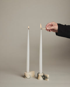 Cicco Candle Holder in Calacatta Gold Marble